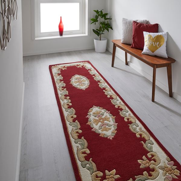 Royal Aubusson Runner - Red